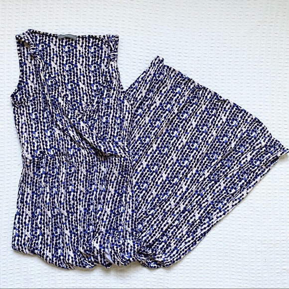 Loveappella knot shoulder printed maxi dress size medium - Picture 1 of 6